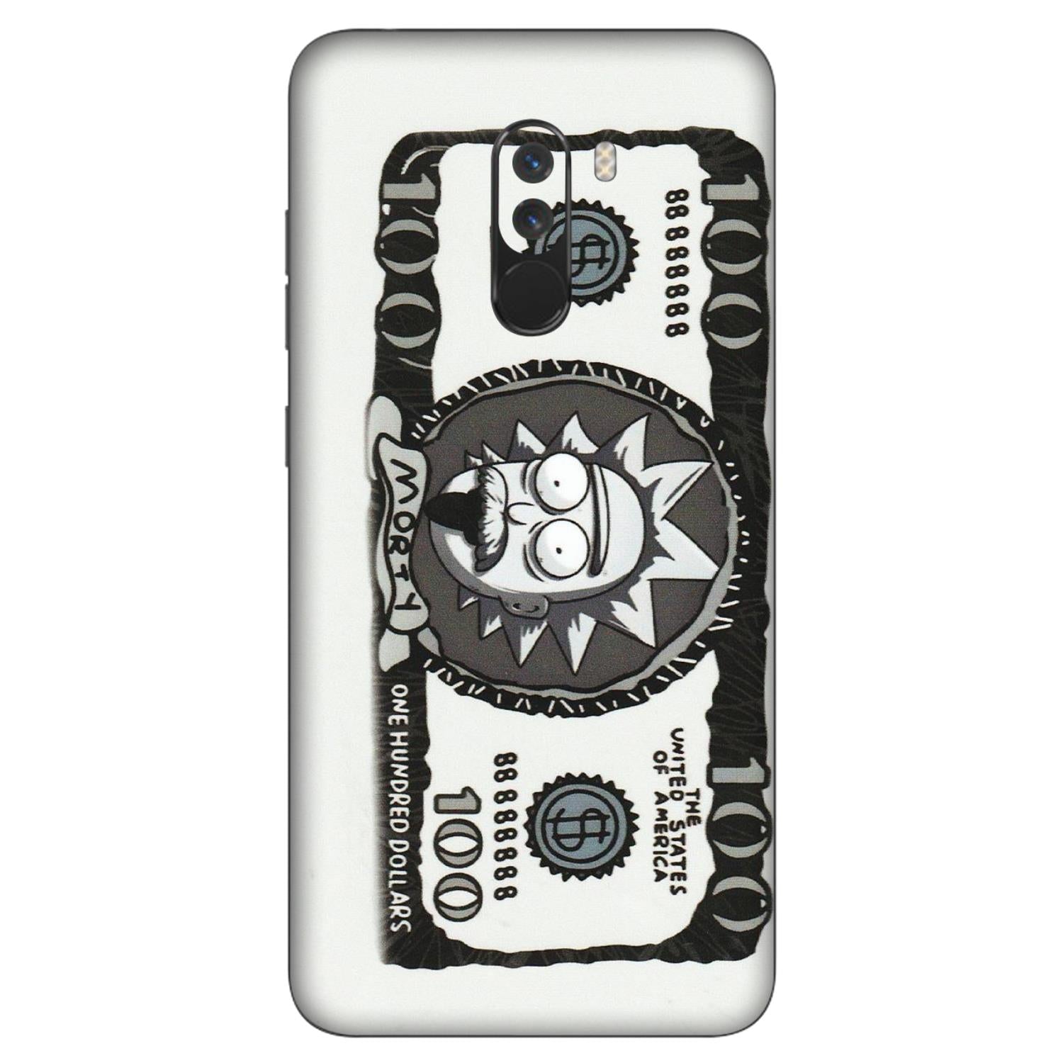 POCO Phone Skins (All Models) - Rick And Morty Hundred Dollar Anime - Matte Finish (M-161) Poco F1