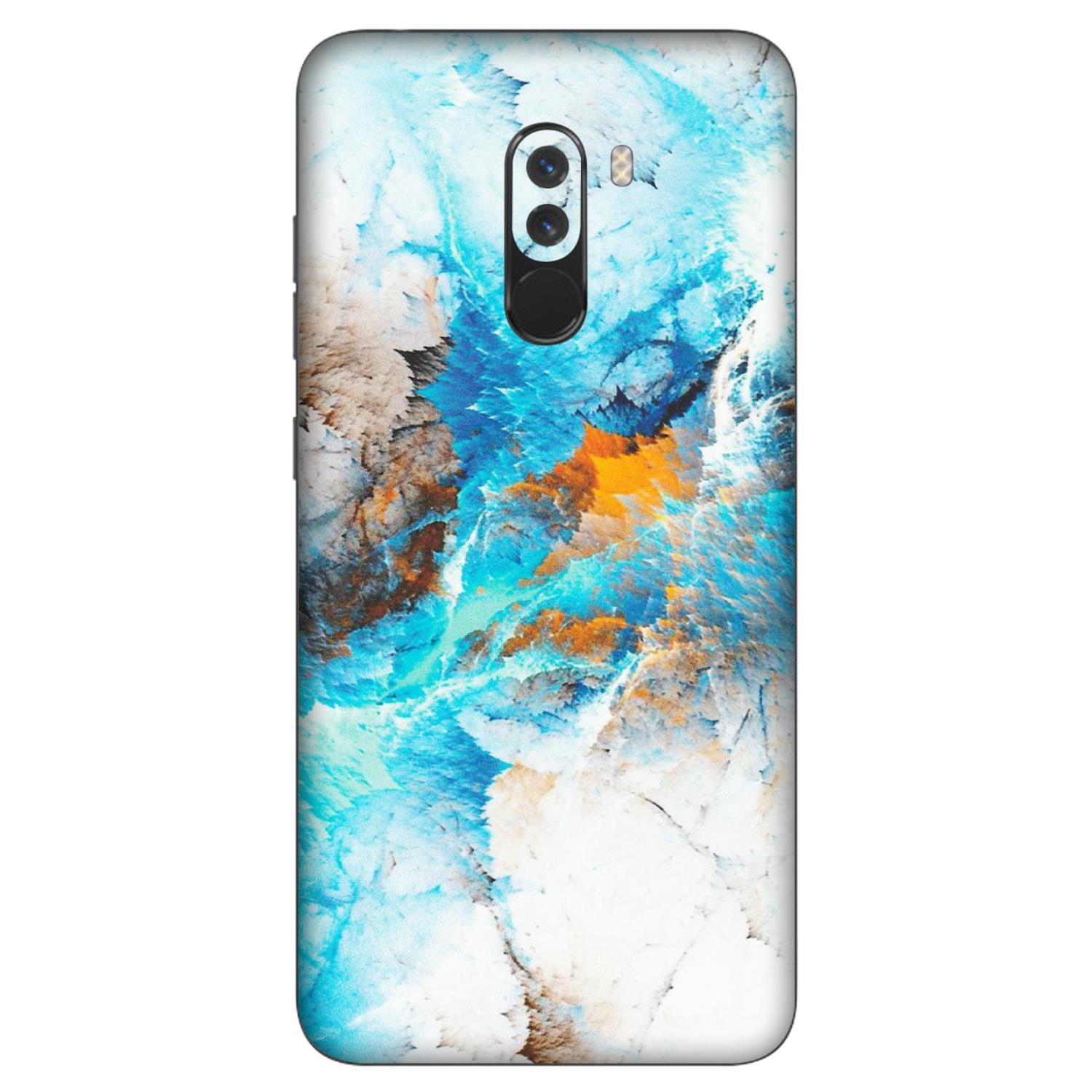 POCO Phone Skins (All Models) - Blue Waves Abstract - Matte Finish (M-19) Poco F1