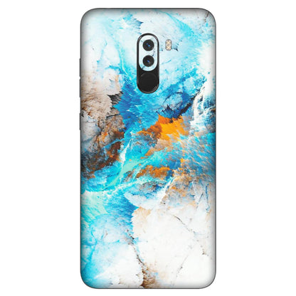 POCO Phone Skins (All Models) - Blue Waves Abstract - Matte Finish (M-19) Poco F1