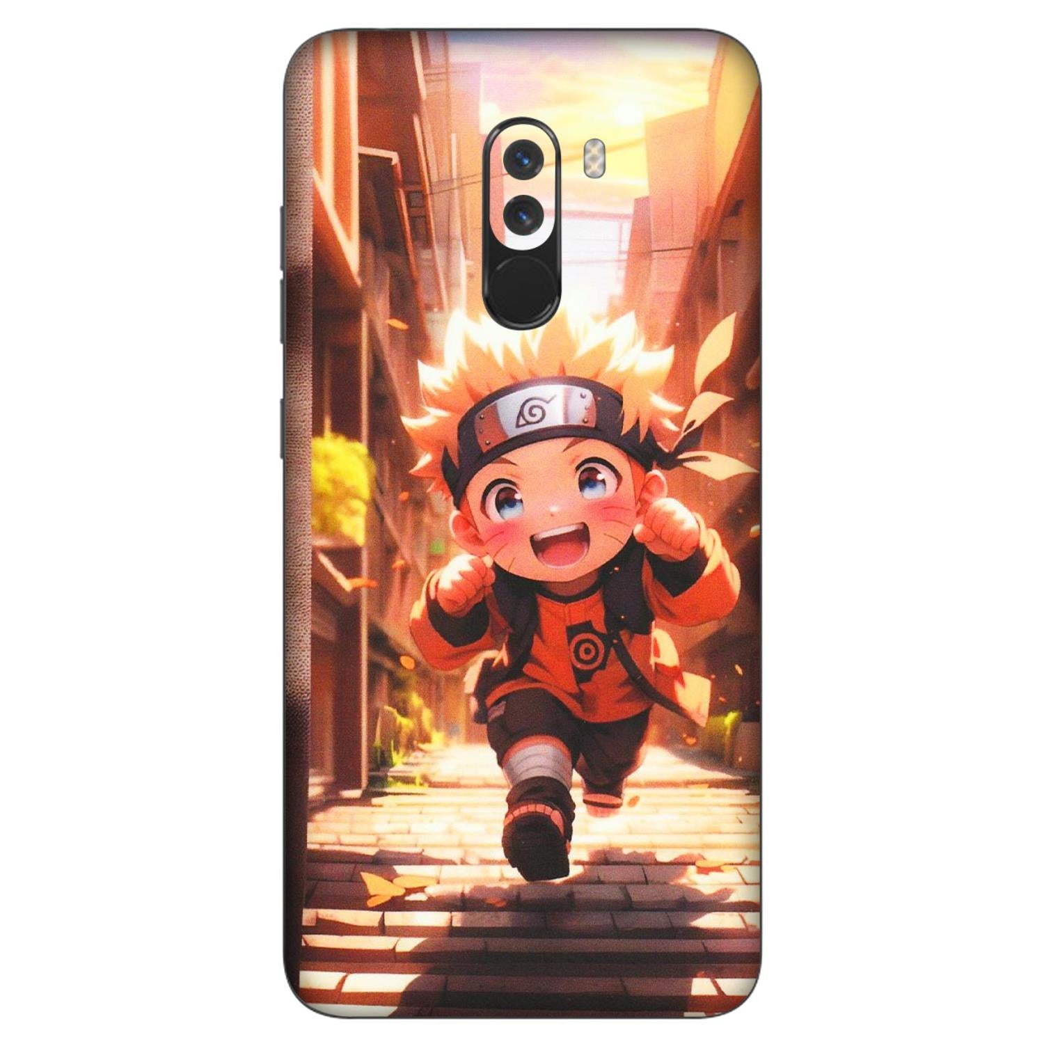 POCO Phone Skins (All Models) - Naruto Cute Toon Running - Matte Finish (M-04) Poco F1