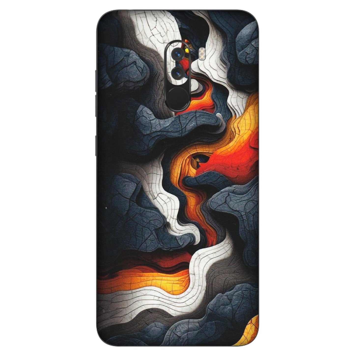 POCO Phone Skins (All Models) - Abstract Volcanic Layers - Matte Finish (M-52) Poco F1