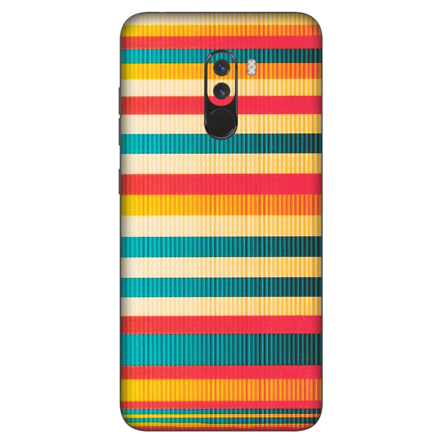 POCO Phone Skins (All Models) - Colourful Stripes Soothing Effect - Matte Finish (M-86) Poco F1