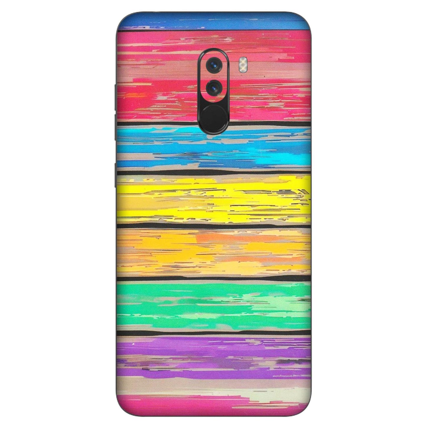 POCO Phone Skins (All Models) - Multi Colour Wooden Wall - Matte Finish (M-96) Poco F1