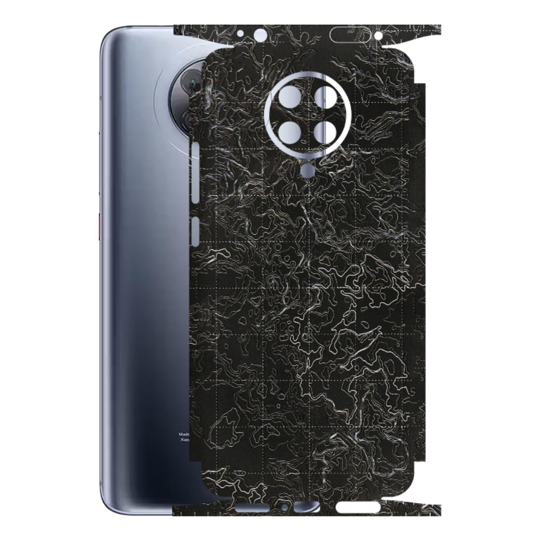 POCO Phone Skins (All Models) - Black map Texture - 3D Embossed Finish (L-201) Poco F2 Pro