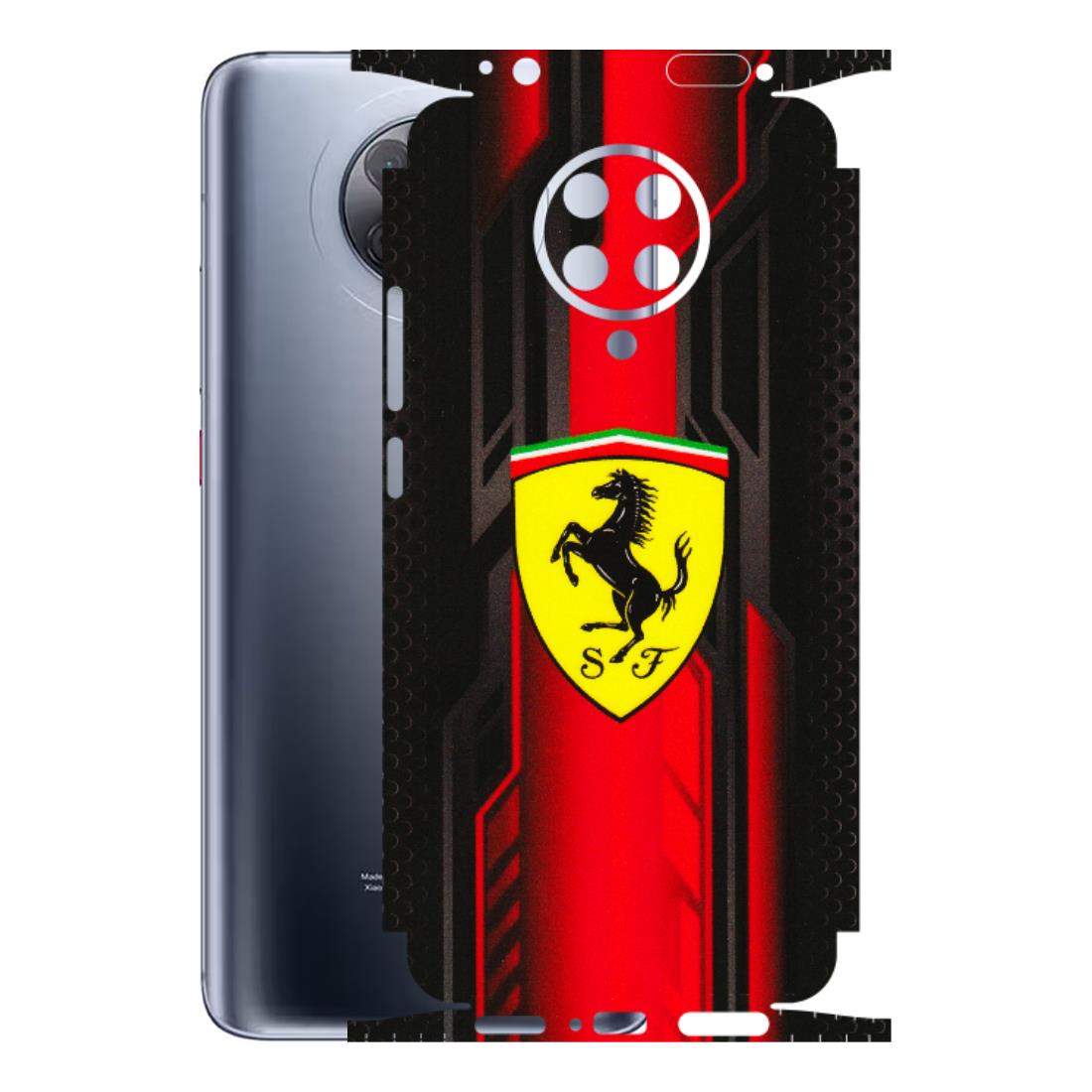 POCO Phone Skins (All Models) - Black Ferrari Logo - 3D Embossed Finish (L-253) Poco F2 Pro