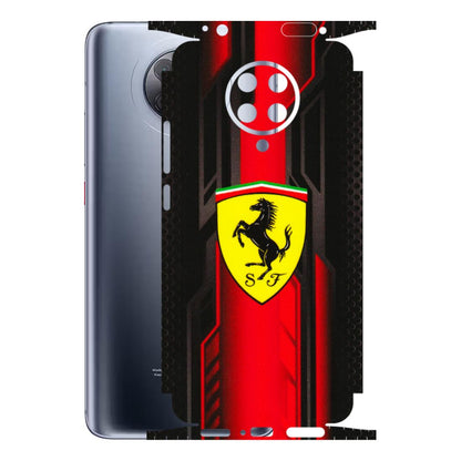 POCO Phone Skins (All Models) - Black Ferrari Logo - 3D Embossed Finish (L-253) Poco F2 Pro