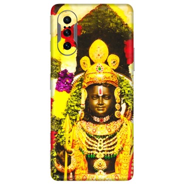 POCO Phone Skins (All Models) - Ram Lalla Ayodhya - 3D Embossed Finish (L-103) Poco F3 GT (5G)