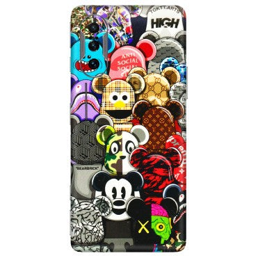 POCO Phone Skins (All Models) - More Mickey Mouses - 3D Embossed Finish (L-118) Poco F3 GT (5G)