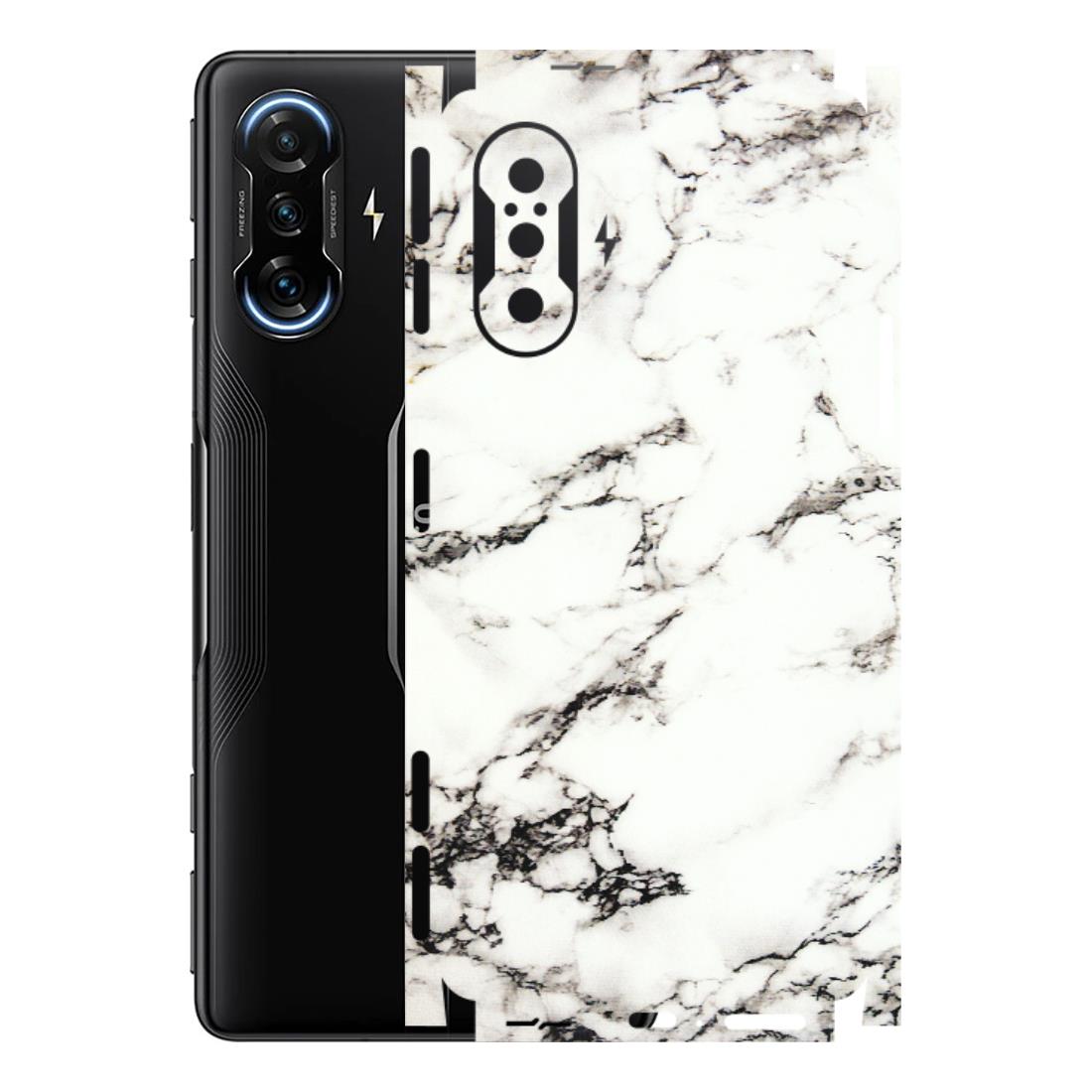 POCO Phone Skins (All Models) - Black and White Marble Texture - 3D Embossed Finish (L-124) Poco F3 GT (5G)