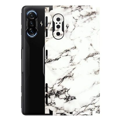 POCO Phone Skins (All Models) - Black and White Marble Texture - 3D Embossed Finish (L-124) Poco F3 GT (5G)