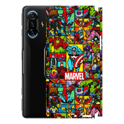POCO Phone Skins (All Models) - MARVELOUS Comic Characters - 3D Embossed Finish (L-129) Poco F3 GT (5G)