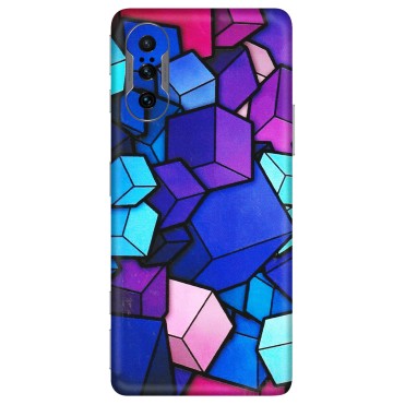 POCO Phone Skins (All Models) - Cube Doodle - 3D Embossed Finish (L-141) Poco F3 GT (5G)