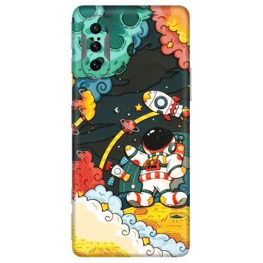 POCO Phone Skins (All Models) - Astronauts & Spaceship - 3D Embossed Finish (L-145) Poco F3 GT (5G)