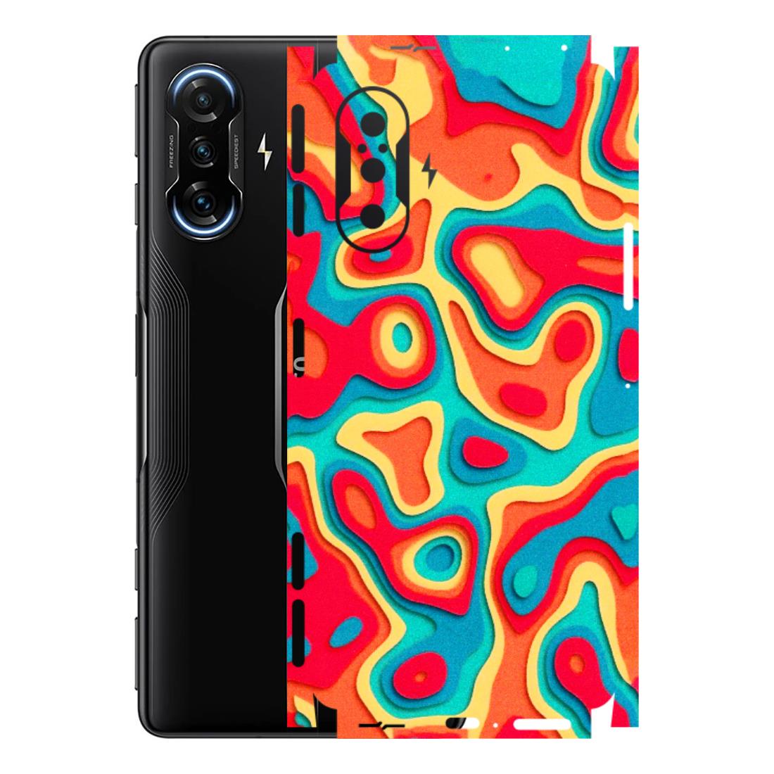 POCO Phone Skins (All Models) - Abstract Swirl - 3D Embossed Finish (L-150) Poco F3 GT (5G)