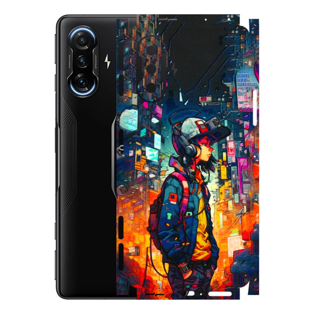 POCO Phone Skins (All Models) - Street Anime Guy - 3D Embossed Finish (L-158) Poco F3 GT (5G)