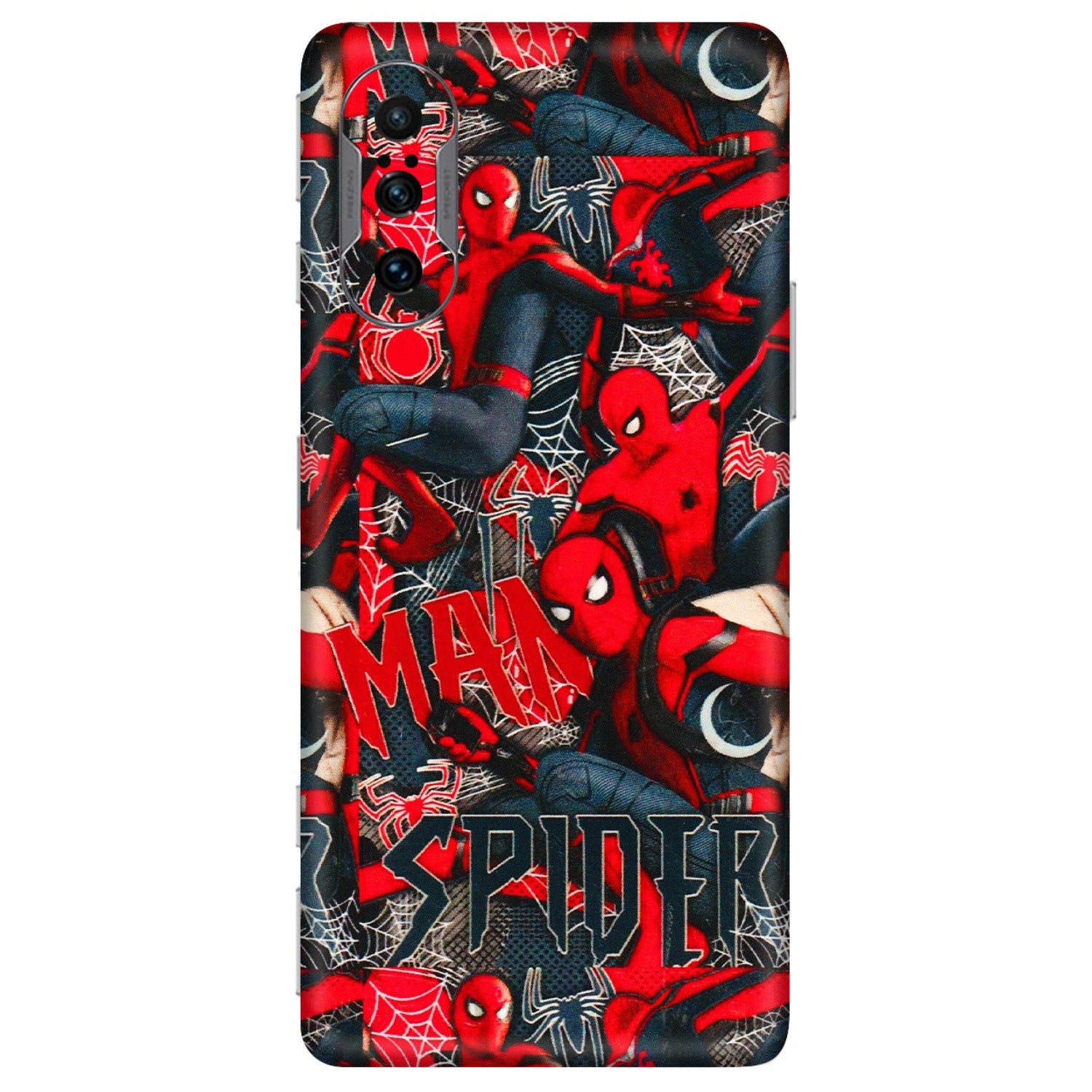 POCO Phone Skins (All Models) - SpiderMan Cool - 3D Embossed Finish (L-188) Poco F3 GT (5G)