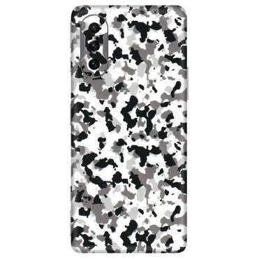 POCO Phone Skins (All Models) - White Black Camouflage - 3D Embossed Finish (L-18) Poco F3 GT (5G)
