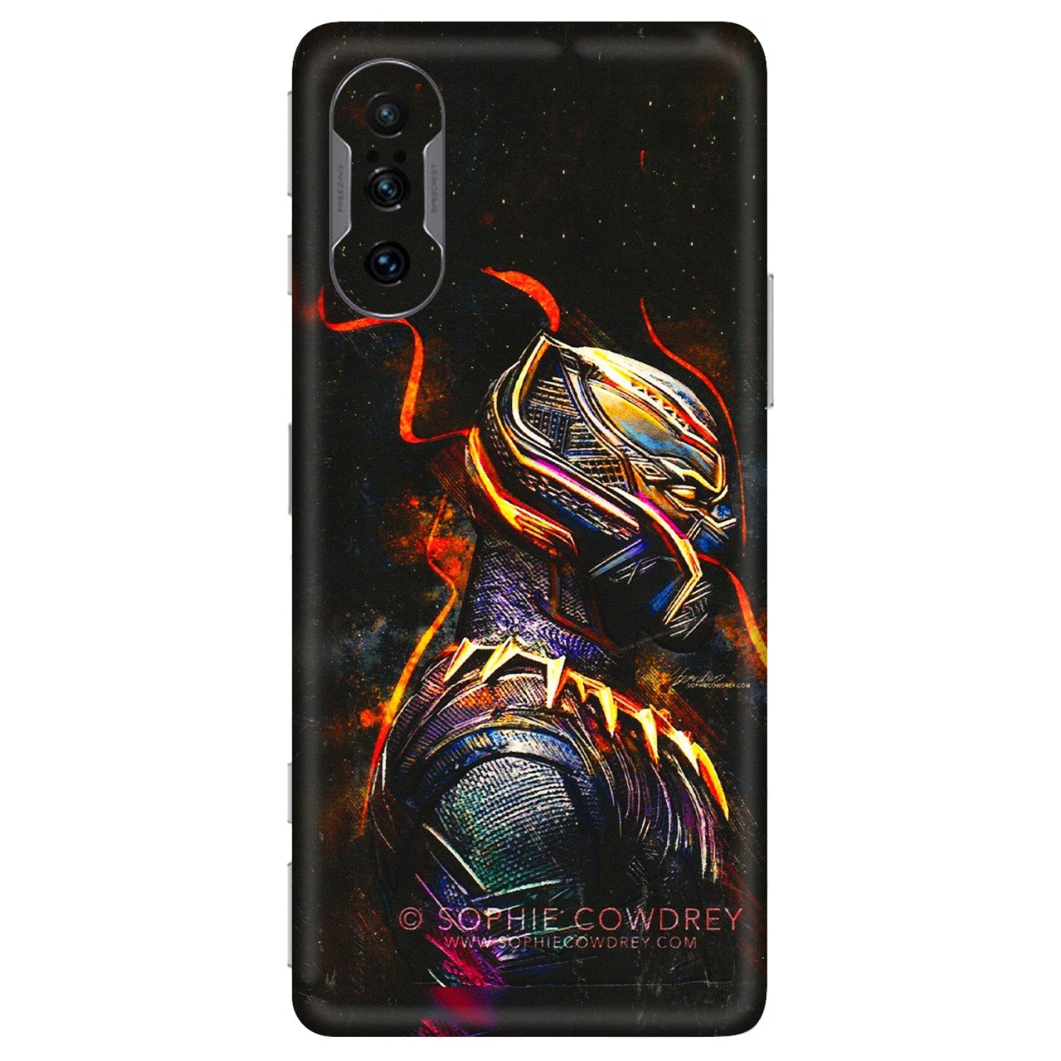 POCO Phone Skins (All Models) - Black Panther - 3D Embossed Finish (L-190) Poco F3 GT (5G)