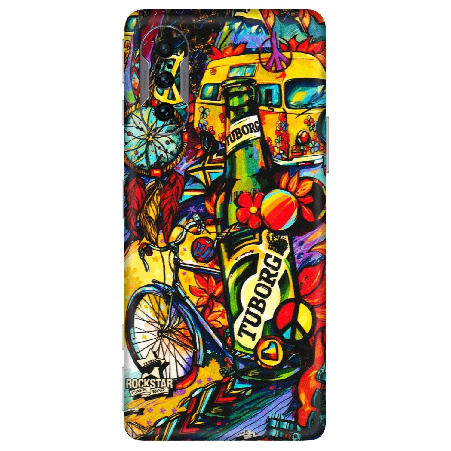 POCO Phone Skins (All Models) - Cool Beer Bottle - 3D Embossed Finish (L-193) Poco F3 GT (5G)