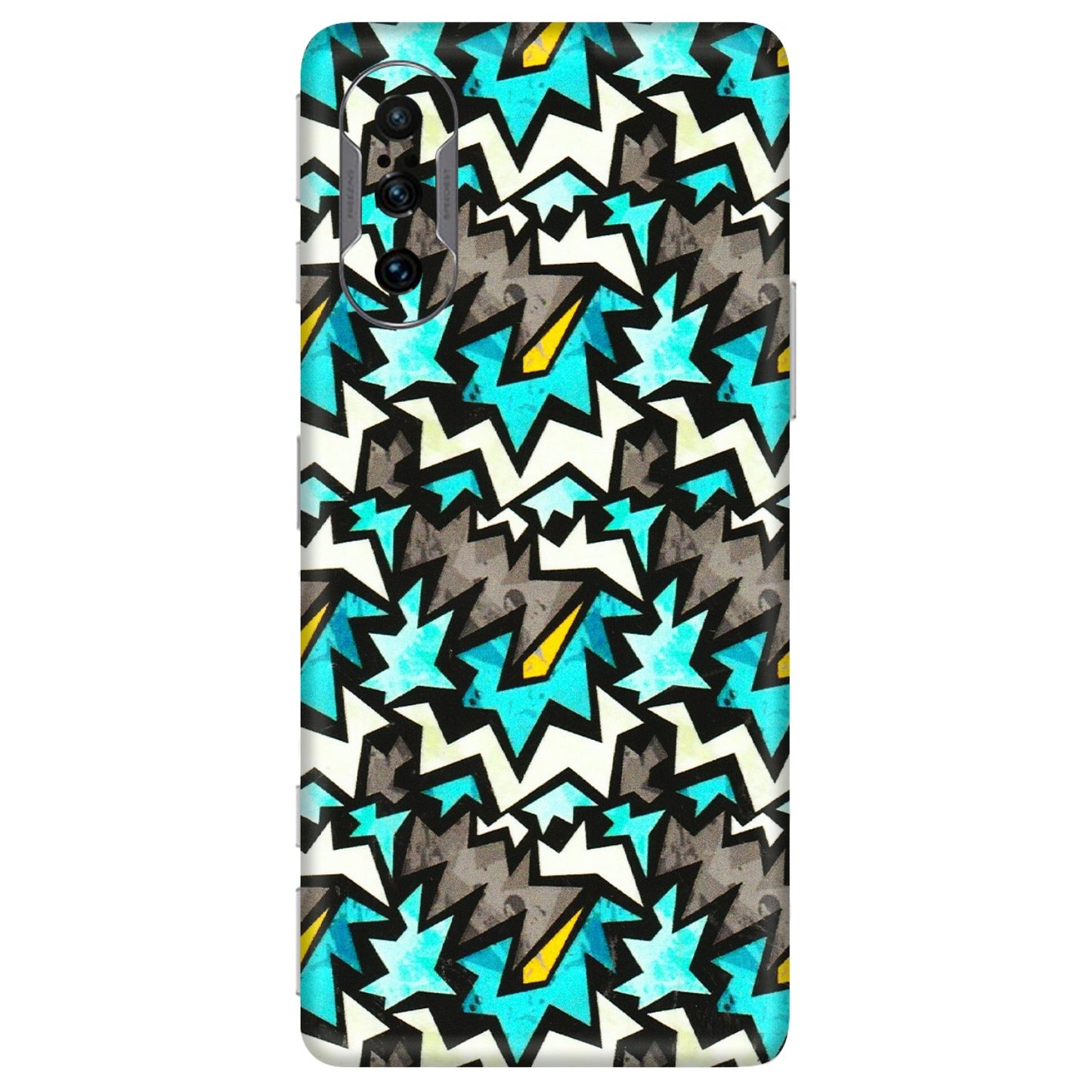 POCO Phone Skins (All Models) - Funky Zig Zag - 3D Embossed Finish (L-223) Poco F3 GT (5G)
