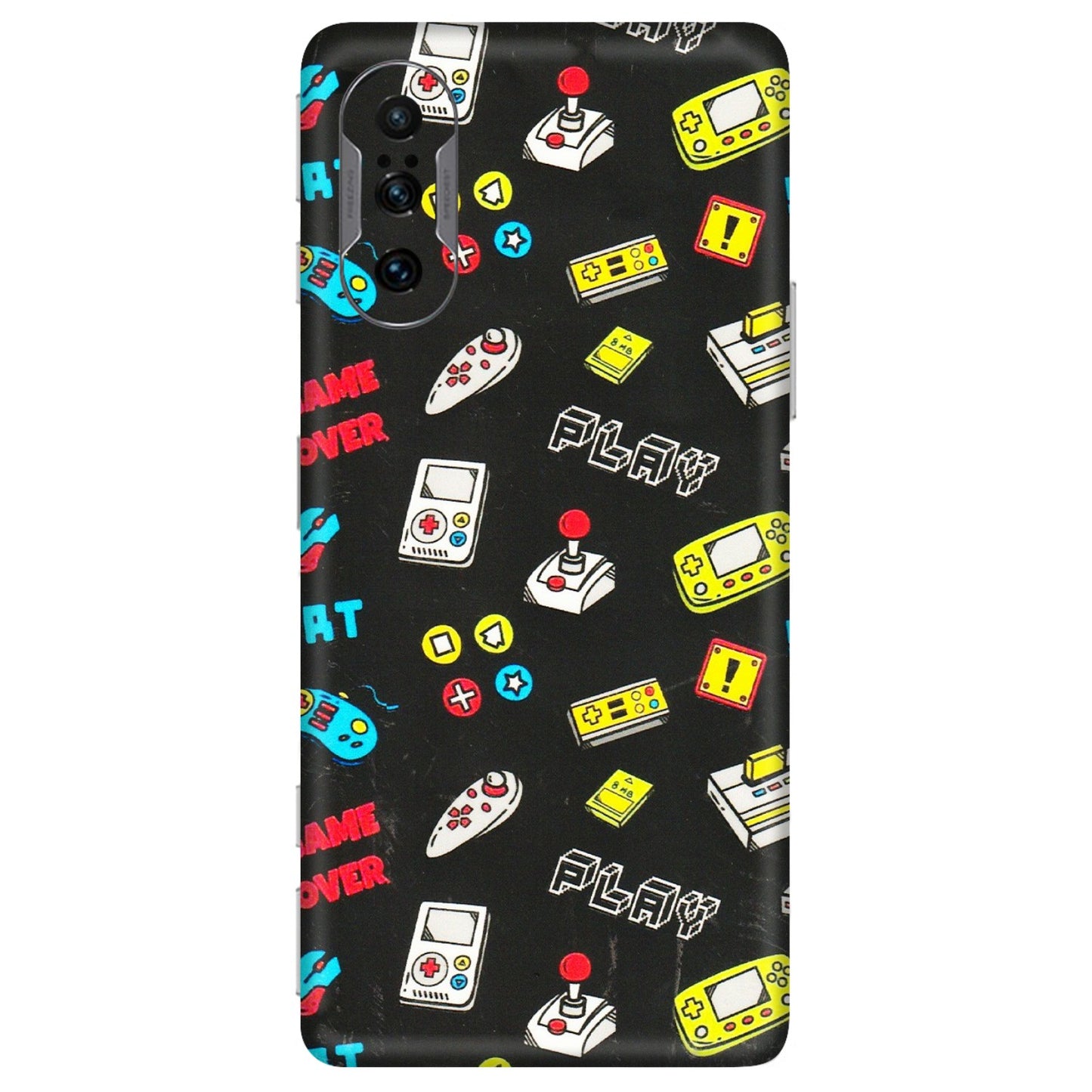 POCO Phone Skins (All Models) - Gaming Doodles - 3D Embossed Finish (L-224) Poco F3 GT (5G)