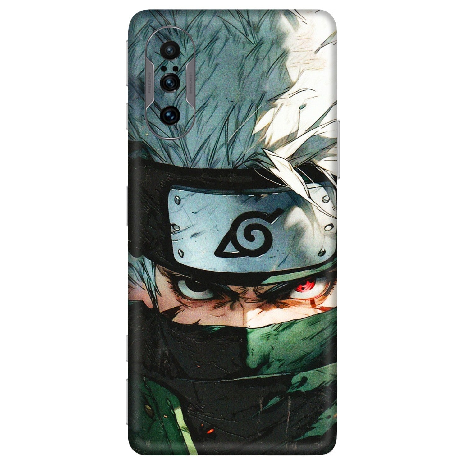 POCO Phone Skins (All Models) - Kakashi Red Eye Focus - 3D Embossed Finish (L-227) Poco F3 GT (5G)