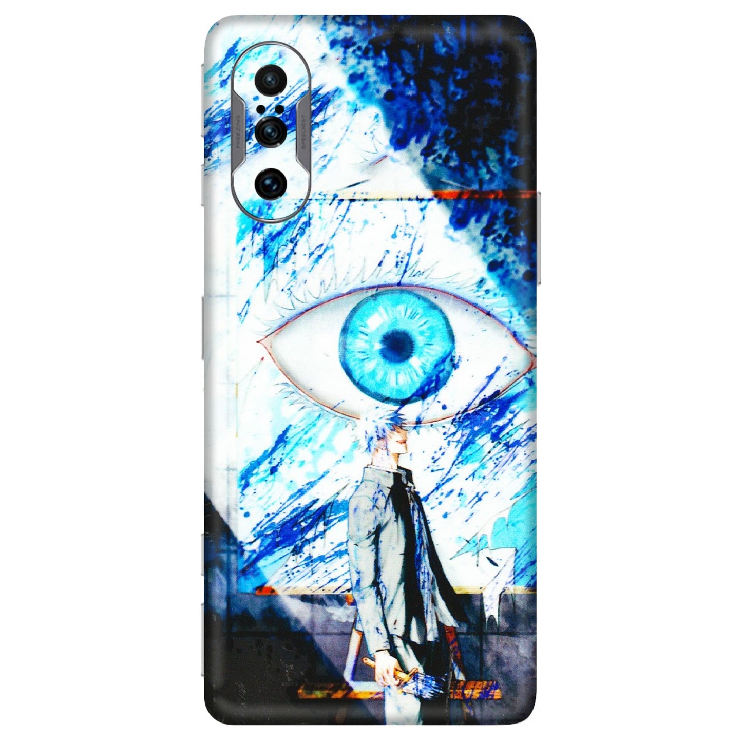POCO Phone Skins (All Models) - Gojo Satoru evil eye - 3D Embossed Finish (L-239) Poco F3 GT (5G)