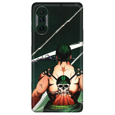 POCO Phone Skins (All Models) - Zoro Anime - 3D Embossed Finish (L-23) Poco F3 GT (5G)