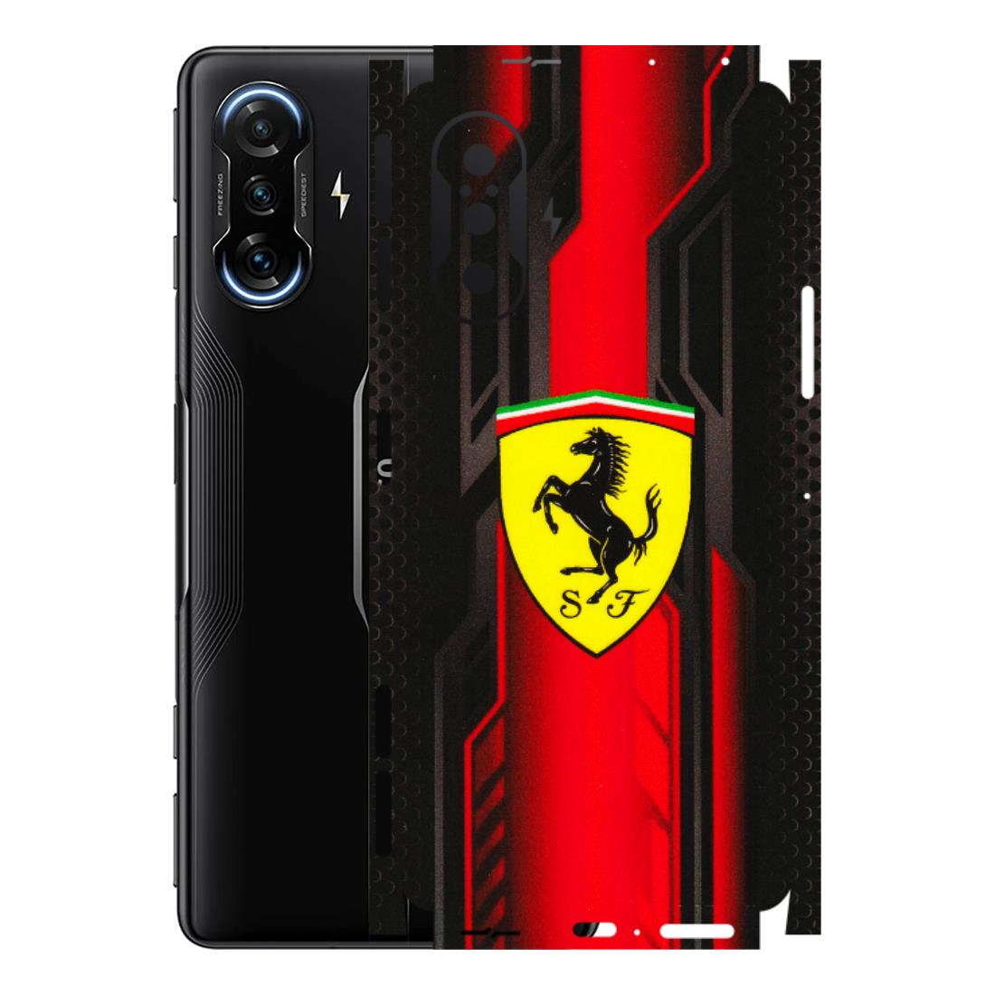 POCO Phone Skins (All Models) - Black Ferrari Logo - 3D Embossed Finish (L-253) Poco F3 GT (5G)