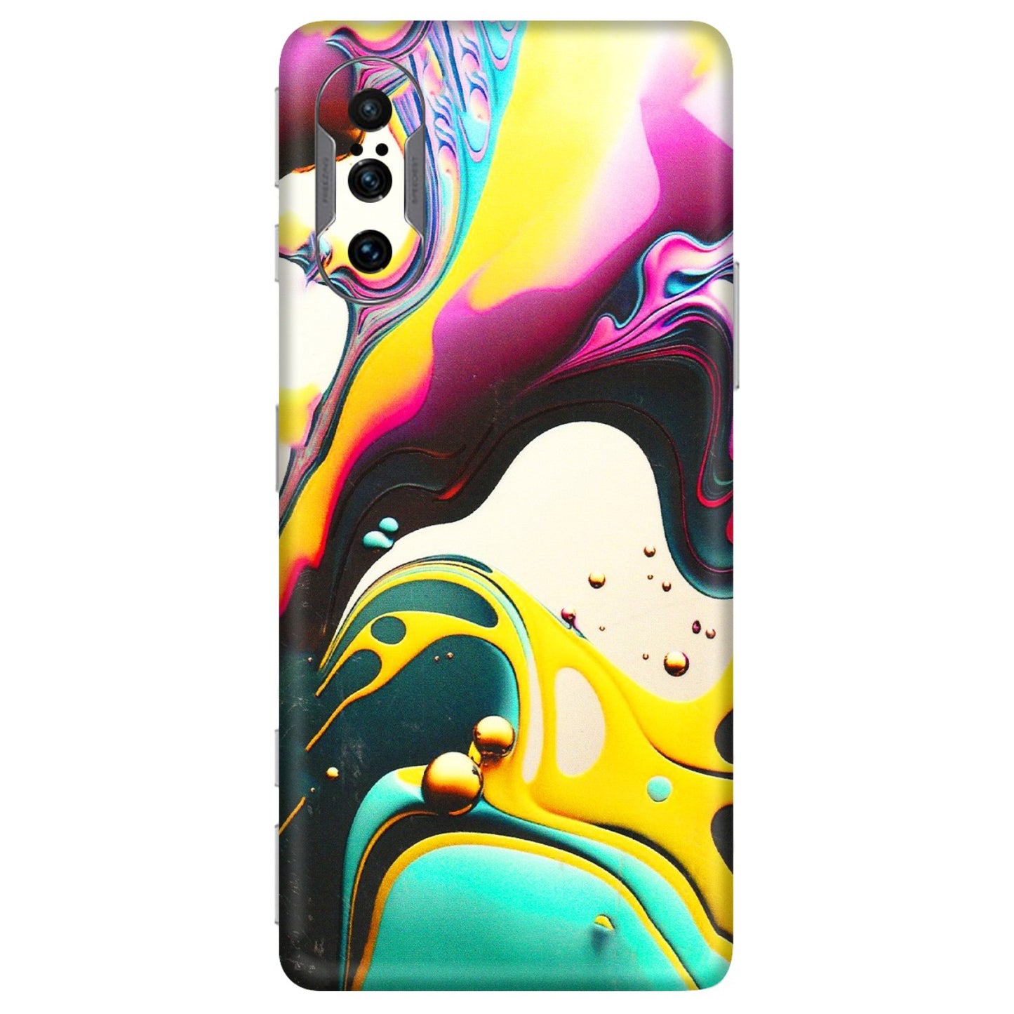 POCO Phone Skins (All Models) - Multicolor Abstract pattern - 3D Embossed Finish (L-254) Poco F3 GT (5G)
