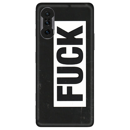 POCO Phone Skins (All Models) - The F Word - 3D Embossed Finish (L-255) Poco F3 GT (5G)