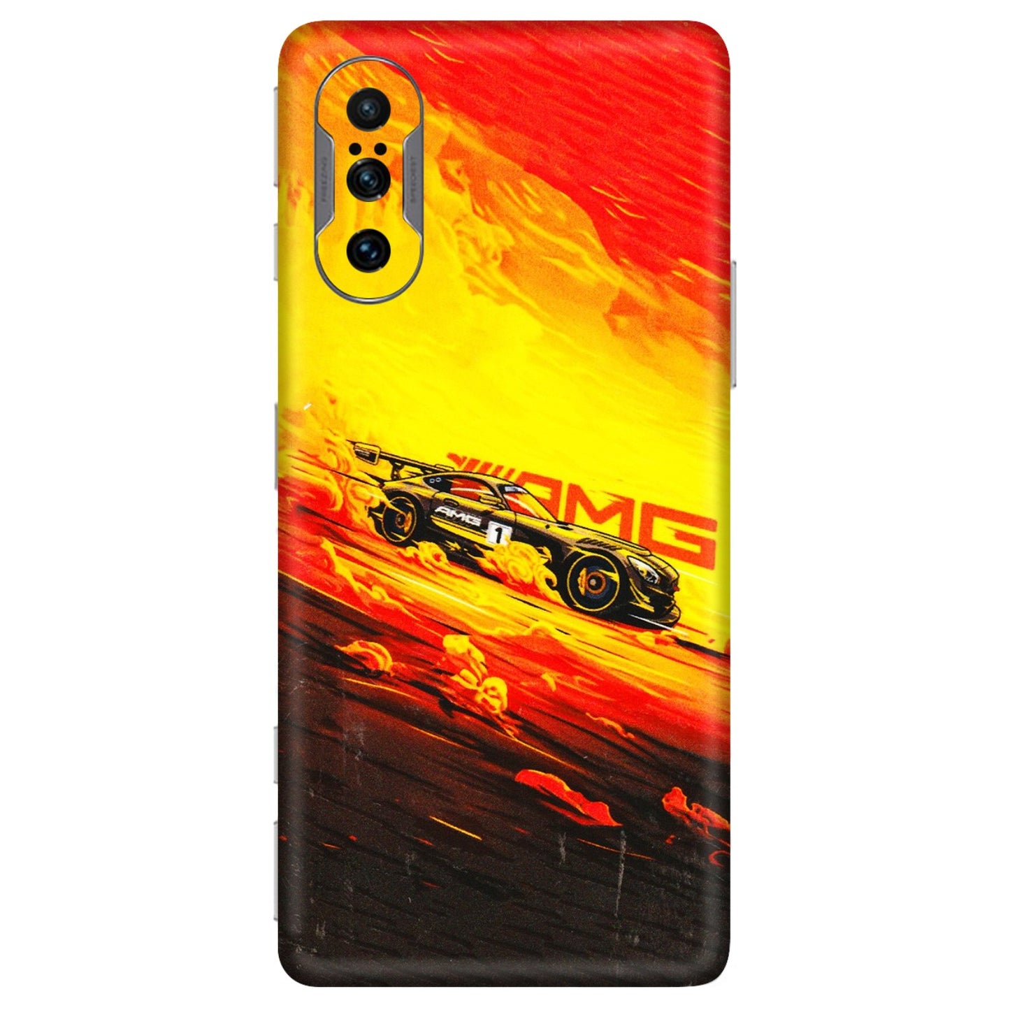 POCO Phone Skins (All Models) - AMG Car Speed Cover - 3D Embossed Finish (L-256) Poco F3 GT (5G)