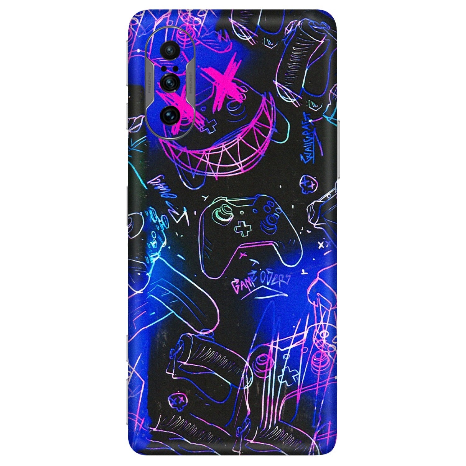 POCO Phone Skins (All Models) - Gamers Paradise - 3D Embossed Finish (L-258) Poco F3 GT (5G)