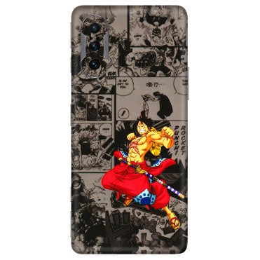 POCO Phone Skins (All Models) - One Piece Rocket Punch Manga - 3D Embossed Finish (L-25) Poco F3 GT (5G)