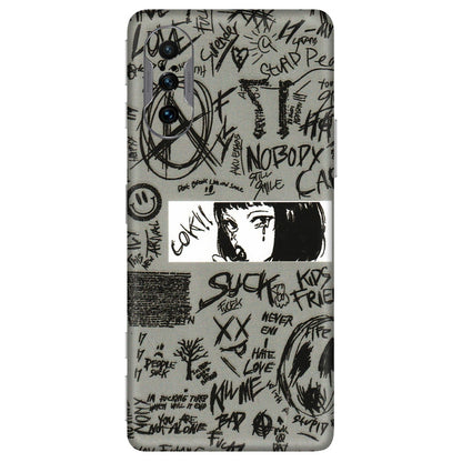 POCO Phone Skins (All Models) - Never Have Love Anime - 3D Embossed Finish (L-260) Poco F3 GT (5G)