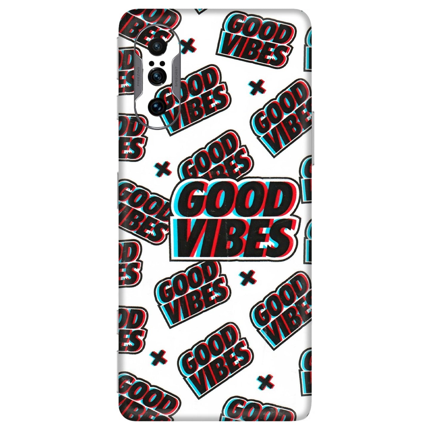 POCO Phone Skins (All Models) - Good Vibes - 3D Embossed Finish (L-282) Poco F3 GT (5G)