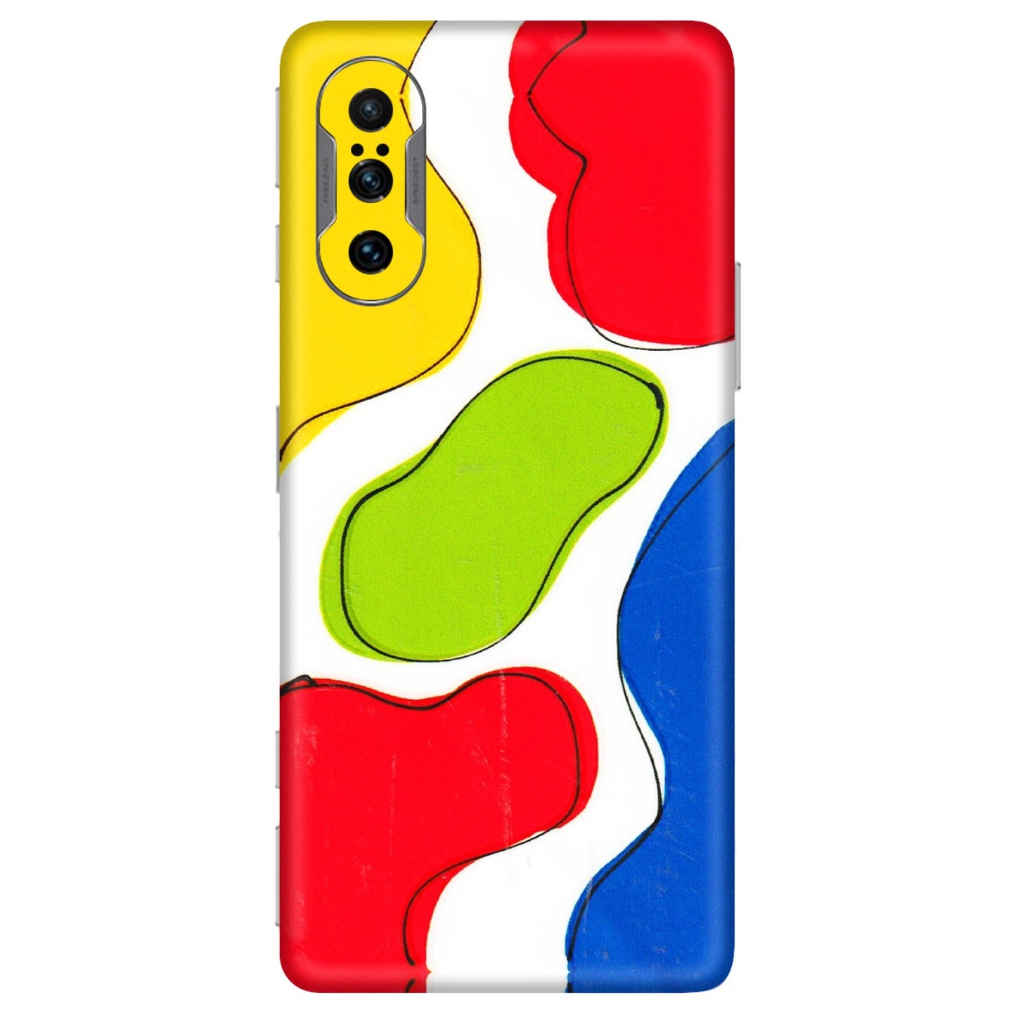 POCO Phone Skins (All Models) - RGB Colour Paint - 3D Embossed Finish (L-284) Poco F3 GT (5G)