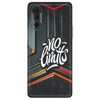 POCO Phone Skins (All Models) - No Limits - 3D Embossed Finish (L-286) Poco F3 GT (5G)