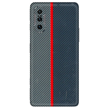 POCO Phone Skins (All Models) - Blue Sober Lines - 3D Embossed Finish (L-305) Poco F3 GT (5G)