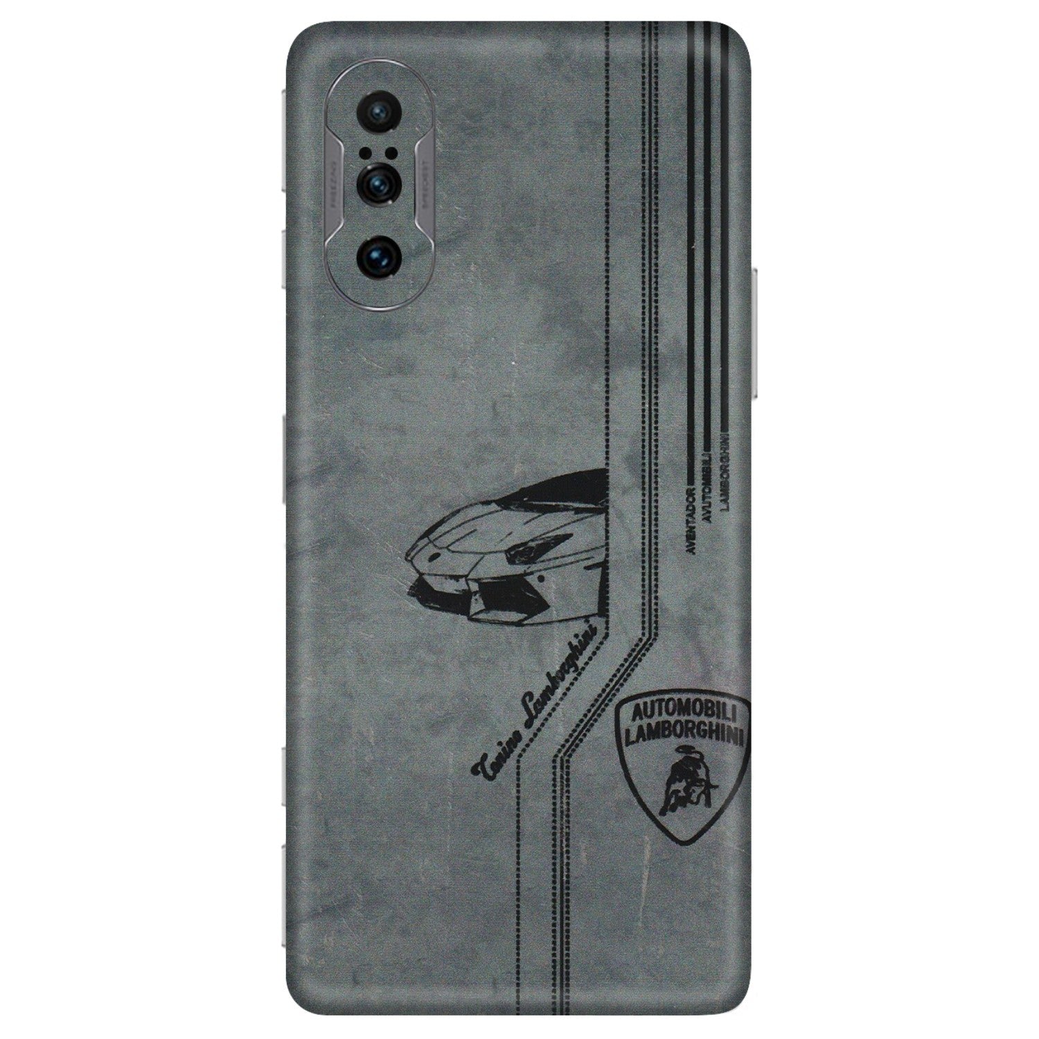POCO Phone Skins (All Models) - New Lamborgini Aventador - 3D Embossed Finish (L-321) Poco F3 GT (5G)