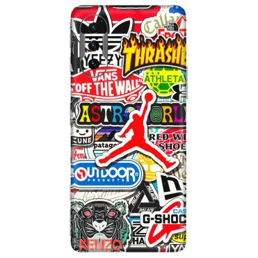 POCO Phone Skins (All Models) - Multi Brands Sticker Graffiti - 3D Embossed Finish (L-37) Poco F3 GT (5G)