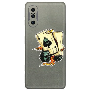 POCO Phone Skins (All Models) - Grey Cards Of Ace - 3D Embossed Finish (L-77) Poco F3 GT (5G)