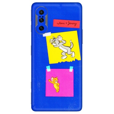 POCO Phone Skins (All Models) - Tom N Jerry Sticky Notes - 3D Embossed Finish (L-88) Poco F3 GT (5G)