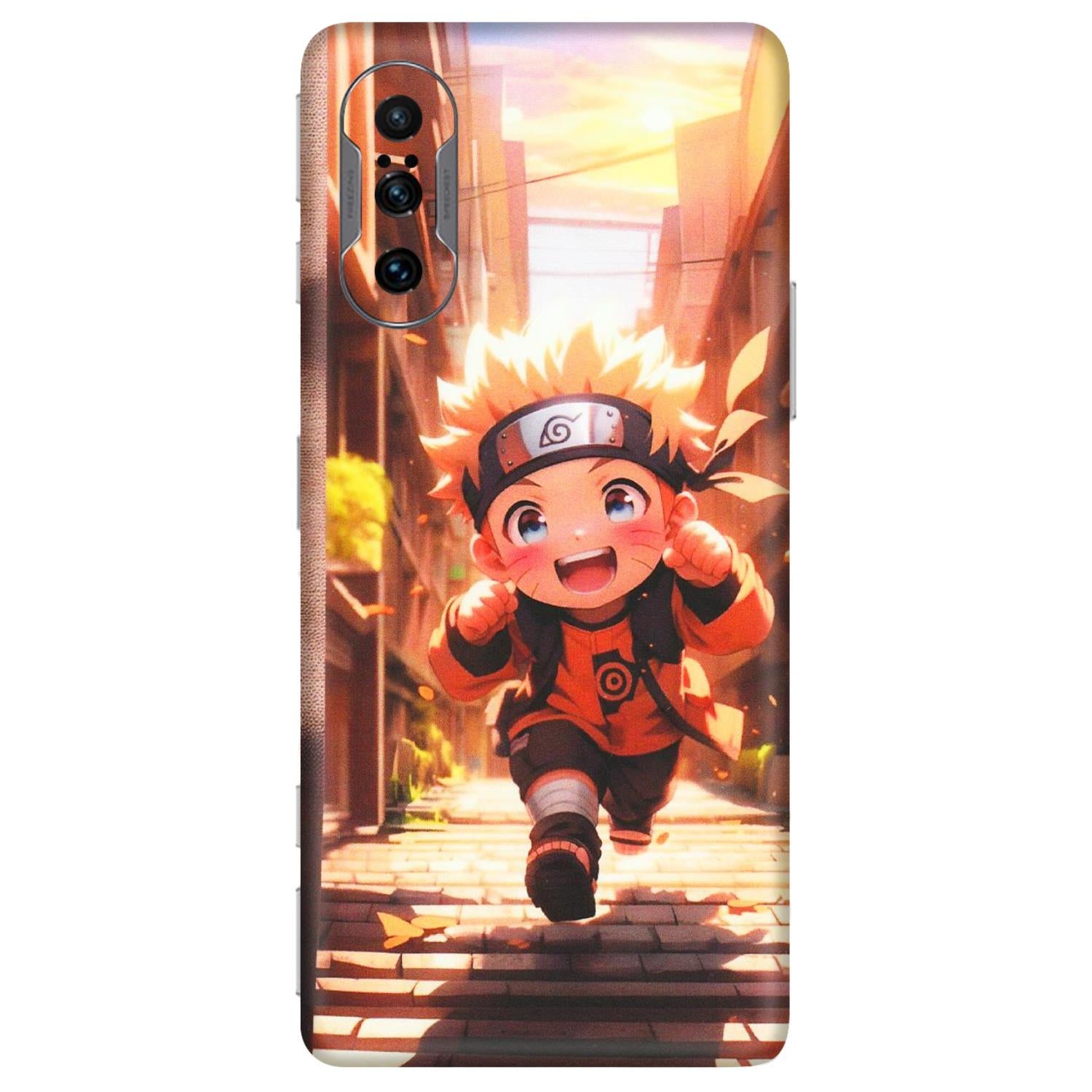 POCO Phone Skins (All Models) - Naruto Cute Toon Running - Matte Finish (M-04) Poco F3 GT (5G)