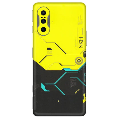 POCO Phone Skins (All Models) - Black Yellow Technica - Matte Finish (M-53) Poco F3 GT (5G)