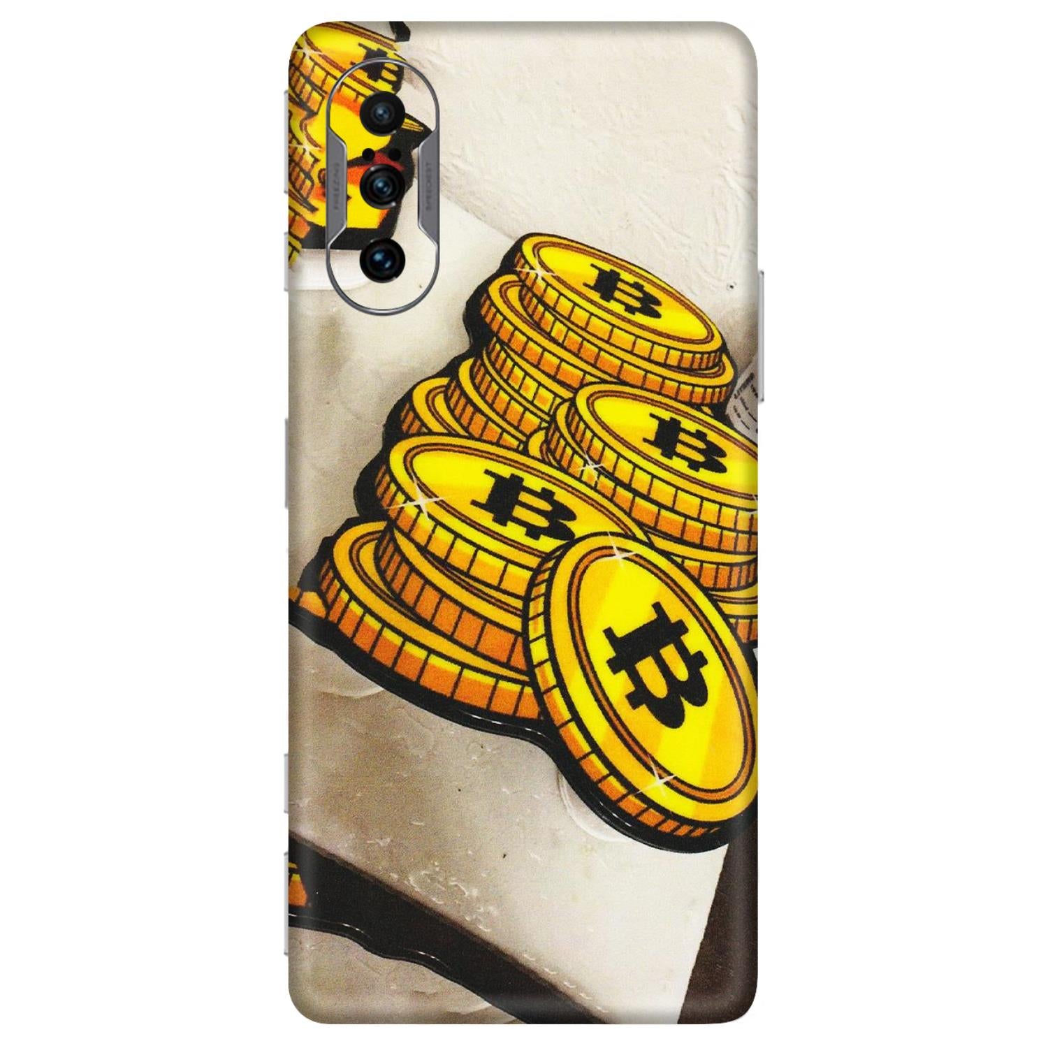 POCO Phone Skins (All Models) - Billionaire Bitcoin Collection - Matte Finish (M-92) Poco F3 GT (5G)