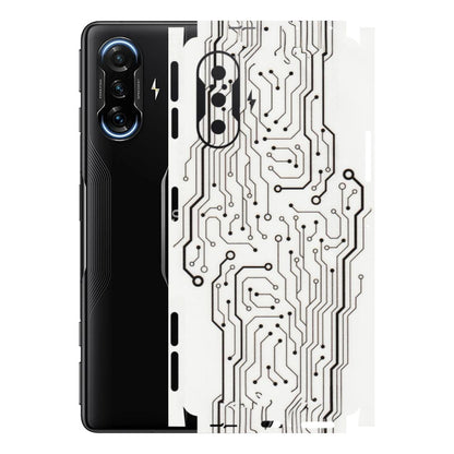 POCO Phone Skins (All Models) - Tech Circuits - Transparent Finish (T-03) Poco F3 GT (5G)