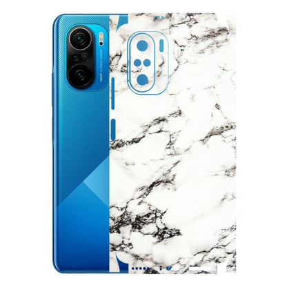 POCO Phone Skins (All Models) - Black and White Marble Texture - 3D Embossed Finish (L-124) Poco F3