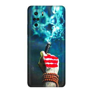 POCO Phone Skins (All Models) - Mahadev Bhakt - 3D Embossed Finish (L-146) Poco F3
