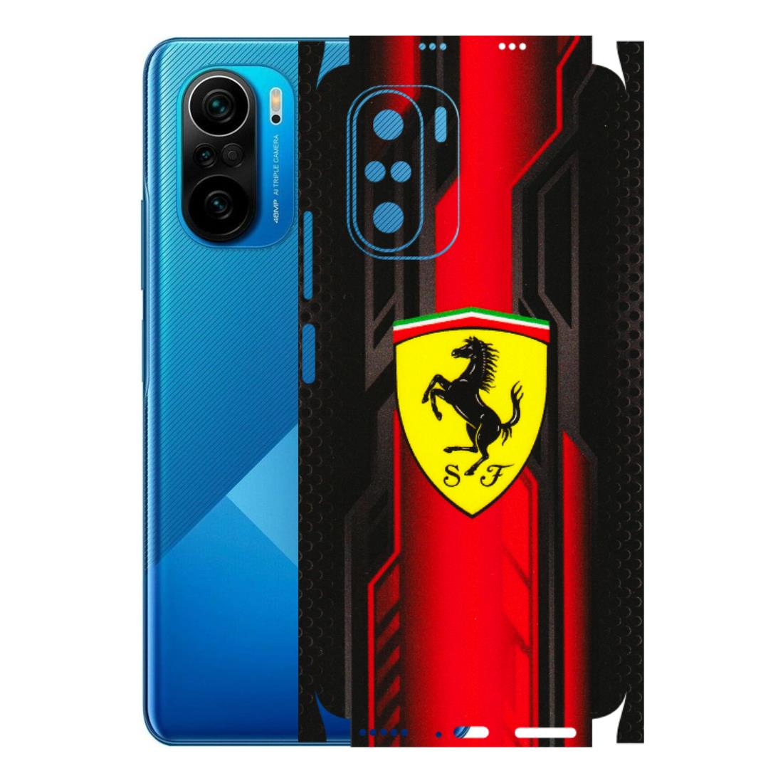 POCO Phone Skins (All Models) - Black Ferrari Logo - 3D Embossed Finish (L-253) Poco F3